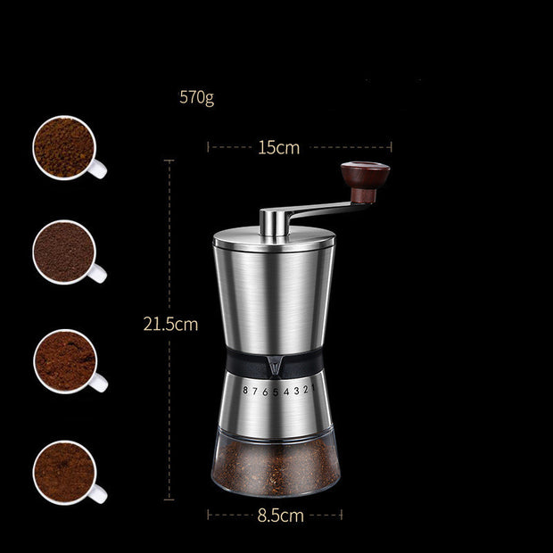 Removable And Portable Hand-cranked Coffee Grinder