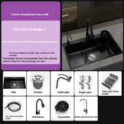 Factory Straight Hair Stainless Steel Nano Sink Household Table Bowl Hand Basin Vegetable Washing Sink