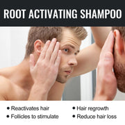 Root Activator Shampoo, Natural Hair Regrowth Shampoos, Unisex Hair Thickening Shampoo, Gently Shampoo For Men & Women, Nourishing Long Lasting Hair Care For Darker & Thicker Hair