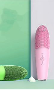 Face-Washing-Machine Vibration Facial-Cleansing-Brush Ultrasonic Skin-Care Silicone Waterproof