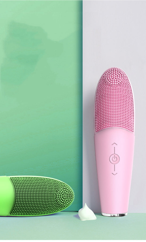 Face-Washing-Machine Vibration Facial-Cleansing-Brush Ultrasonic Skin-Care Silicone Waterproof