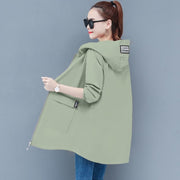 Fat sister mid-length spring and autumn trench coat