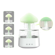 New Arrival Rain Cloud Humidifier Rain Drip Aromatherapy Essential Oil Air Diffuser 450ml 7 Colors Mushroom Humidifier