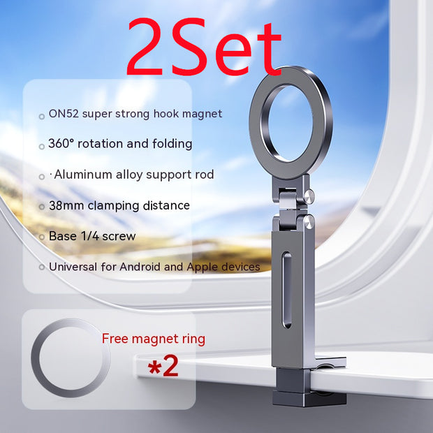 360-degree Rotating Folding Travel Mobile Phone Magnetic Bracket