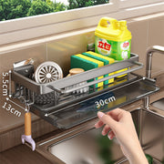 Kitchen Hanging Storage Rack Shelf Towel Sponge Drain