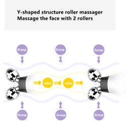 Electric Rollers Inductive Therapeutical Instrument EMS Facial Massager