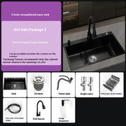 Factory Straight Hair Stainless Steel Nano Sink Household Table Bowl Hand Basin Vegetable Washing Sink