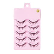 5 Pairs Manga Lashes New Arrival Anime Cosplay Natural Wispy  Korean Makeup Artificial False Eyelashes