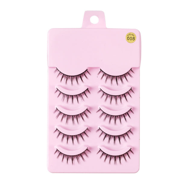 5 Pairs Manga Lashes New Arrival Anime Cosplay Natural Wispy  Korean Makeup Artificial False Eyelashes