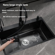 Factory Straight Hair Stainless Steel Nano Sink Household Table Bowl Hand Basin Vegetable Washing Sink